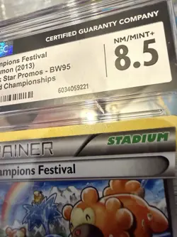 2013 POKEMON BLACK STAR PROMOS, WORLD CHAMPIONSHIPS CHAMPIONS FESTIVAL CGC 8.5 - Image 3
