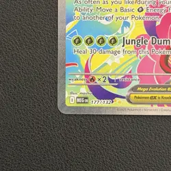 Pokemon TCG Mega Venusaur ex 177/132 Mega Evolution Base Set SIR - NM - Image 5