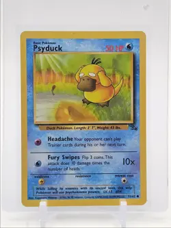 PSYDUCK 1999 POKEMON FOSSIL COMMON 53/62 Q6459 - Image 1
