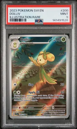 2023 POKEMON SVI EN-SCARLET & VIOLET ILLUSTRATION RARE #200 DOLLIV PSA 9 - Image 1