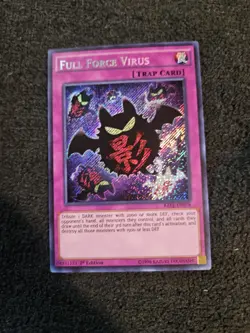 Yugioh! Full Force Virus - 1st Ed Secret Rare - RATE-EN078 - Image 1