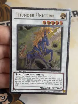 Thunder Unicorn 1st Edition Ultimate Rare DREV-EN040 Yu-Gi-Oh! LP EURO - Image 2