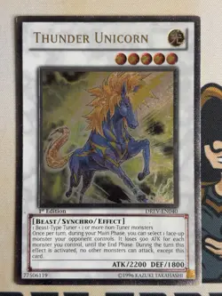 Thunder Unicorn 1st Edition Ultimate Rare DREV-EN040 Yu-Gi-Oh! LP EURO - Image 3