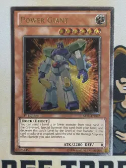Power Giant STBL-EN007 Ultimate Rare 1st Edition YuGiOh! NM EURO - Image 2