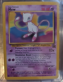 Mew/Mewtwo Pokemon Promo Card set Black Star #150/151 unplayed 1999 2000 - Image 2