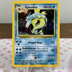 Gyarados 6/102 Holo Rare Base Set Pokemon Card #1 - Image 1