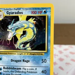 Gyarados 6/102 Holo Rare Base Set Pokemon Card #1 - Image 3
