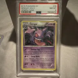 Pokemon TCG Gengar Holo Rare 60/162 Breakthrough Stage 2 130 HP English Card - Image 1