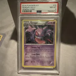 Pokemon TCG Gengar Holo Rare 60/162 Breakthrough Stage 2 130 HP English Card - Image 2