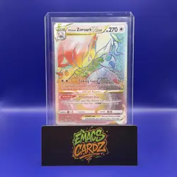 Pokemon TCG Hisuian Zoroark VSTAR Rainbow Lost Origin 203/196 Secret Rare Card - Image 1