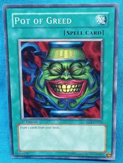 YuGiOh Cards - Pot of Greed - SD4-EN018 **Near Mint** - Image 1