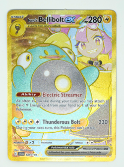 Iono's Bellibolt ex 188/159 Journey Together Hyper Rare Pokemon TCG Card, NM - Image 1