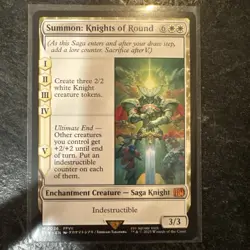 Magic the Gathering Summon: Knights of Round Final Fantasy Regular Card - Image 1