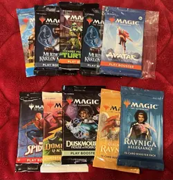 MTG-Magic The Gathering Bundle: 10 Booster Packs - MKM, TMNT, Ravnica & Singles - Image 2
