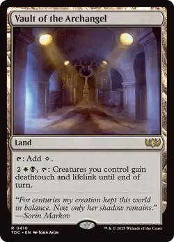 MTG Vault of the Archangel [Tarkir: Dragonstorm Commander] Near Mint Magic - Image 1