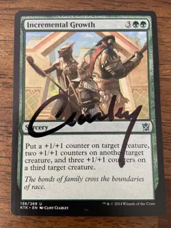 Incremental Growth MTG Clint Cearley AP Signed Khans Of Tarkir Artist Proof - Image 1