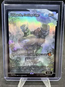 x1 Leonardo, Cutting Edge - Foil - Showcase M MTG Teenage Mutant Ninja Turtles M - Image 1
