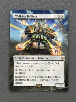 Walking Ballista MTG Final Fantasy Commander Hand Painted Borderless Altered Art - Image 1