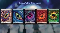 MTG Tarkir Dragonstorm Dragon's Eye Full Art Land Non-Foil Set of 5 English - Image 1