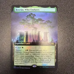 Boseiju, Who Endures (Extended Art) Kamigawa: Neon Dynasty Foil NM JY - Image 1