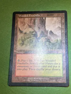 **Wooded Foothills** ~Onslaught~ MTG: Magic the Gathering Light Play (LP) - Image 2