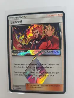 Lance Prism Star 61/70 Dragon Majesty Holo Rare 2018 Pokemon TCG Card - Image 1