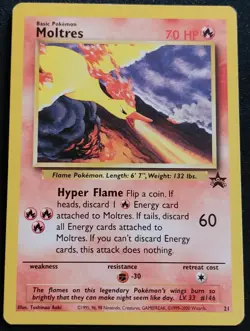 Moltres 21 Promo Wizards Black Star Promos Pokemon Tcg MP - Image 1