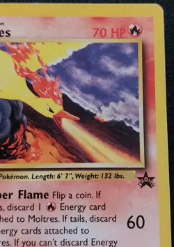 Moltres 21 Promo Wizards Black Star Promos Pokemon Tcg MP - Image 3