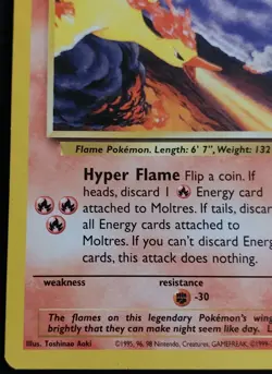 Moltres 21 Promo Wizards Black Star Promos Pokemon Tcg MP - Image 5