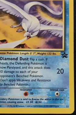 Articuno Black Star Promo 22 WOTC Pokemon TCG HP - Image 4