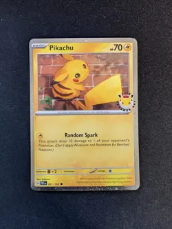 Pikachu 51/162 Stamped 2026 Pokemon Day 30th Anniversary Promo TCG - Image 1