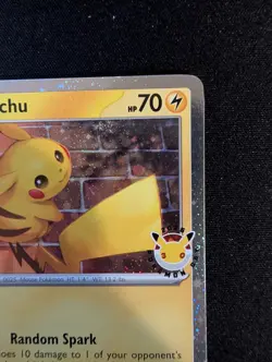Pikachu 51/162 Stamped 2026 Pokemon Day 30th Anniversary Promo TCG - Image 3