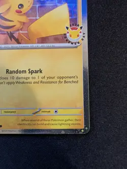 Pikachu 51/162 Stamped 2026 Pokemon Day 30th Anniversary Promo TCG - Image 4