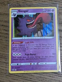 Gengar #057/198 Holo Rare 2021 Pokemon Chilling Reign NM - Image 1