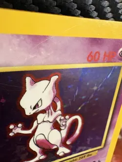 Pokemon Base Set Mewtwo 10/102 Holo WOTC 1999 MP Holofoil Vintage - Image 5
