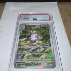 NIDOKING POKEMON HOLO ILLUSTRATION RARE 151 PSA 10 GEM MT 174/165 - Image 1