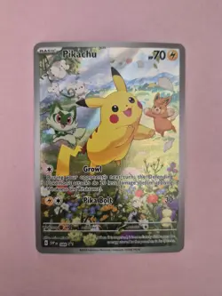 Pokemon Pikachu 088 Black Star Promo Card SVP Paldea Adventure Chest - Image 1