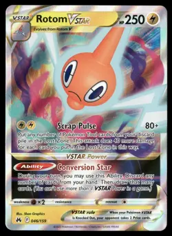 Rotom VSTAR 046/159 Crown Zenith LP-NM Pokemon TCG - Image 1