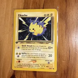 Pokemon TCG Pikachu Neo Genesis 1st Edition 70/111 LP - Image 1