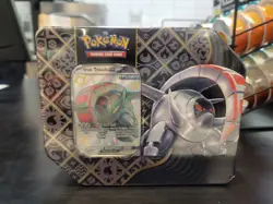Pokemon TCG: S&V Paldean Fates (Iron Treads/Great Tusk) Tin Factory Sealed - Image 1