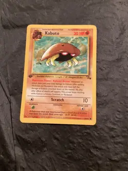 Pokemon Fossil 1st Edition - #50/62 Kabuto Non-Holo NM - Image 1
