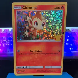 Chimchar Pokemon TCG 25th Anniversary Celebrations 12/25 Holo Promo 2021 - Image 1