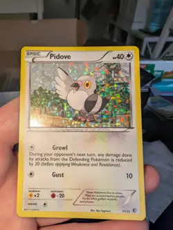 Pokemon Pidove 11/12 McDonald’s Promo 2011 Holo Confetti NM - Image 1