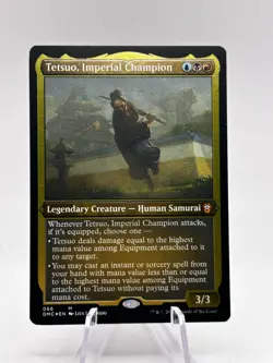 Tetsuo, Imperial Champion 066 Etched Foil Dominaria United Commander DMC MTG NM - Image 1