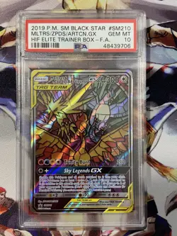 Pokemon Moltres & Zapdos & Articuno GX SM210 Black Star Promo PSA 10 Holo - Image 1