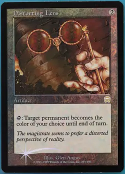 Distorting Lens FOIL Mercadian Masques HEAVILY PLD Rare CARD (445822) ABUGames - Image 1