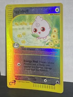 Pokemon TCG Igglybuff Reverse Holo 67/144 Skyridge Uncommon E Wotc - Image 2