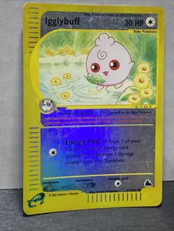 Pokemon TCG Igglybuff Reverse Holo 67/144 Skyridge Uncommon E Wotc - Image 3