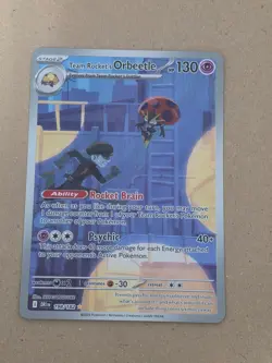 Team Rockets Orbeetle 198/182 Destined Rivals Illustration Rare Pokemon TCG - Image 1