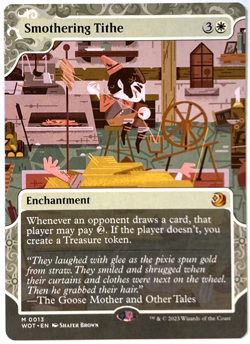 MTG Smothering Tithe Wilds of Eldraine: Enchanting Tales 13 NM Mythic - Image 1